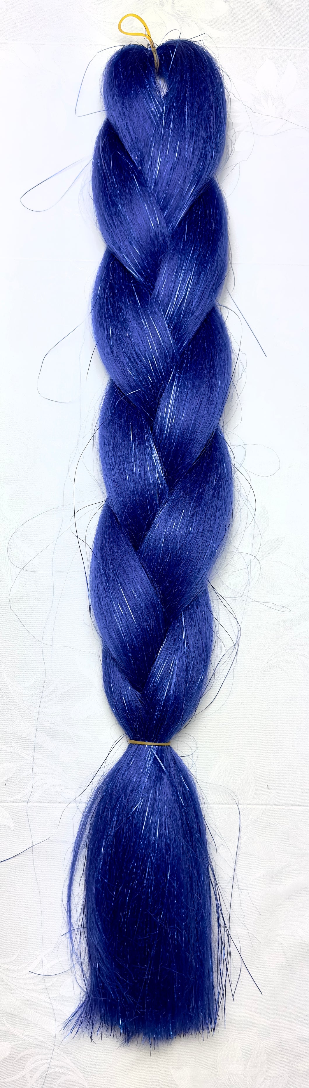Třpytivý kanekalon - tmavě modrý