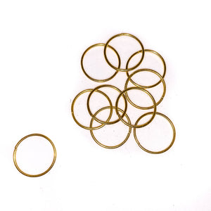 Kroužky do copánků a účesů - Zlatá - 10ks