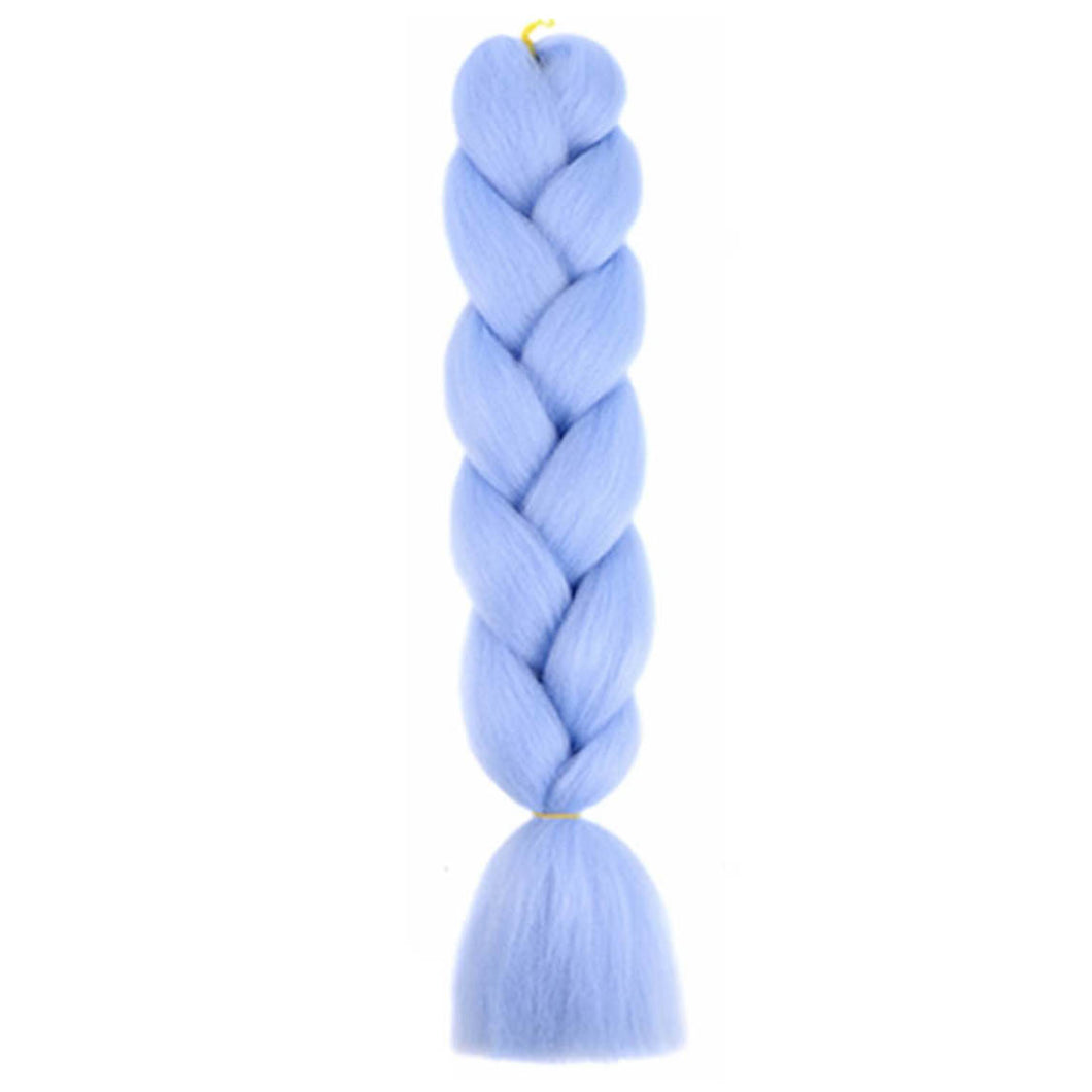 Kanekalon rovný mono braid - studená modrá