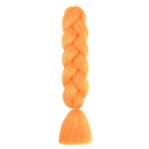 Kanekalon rovný mono braid – oranžová