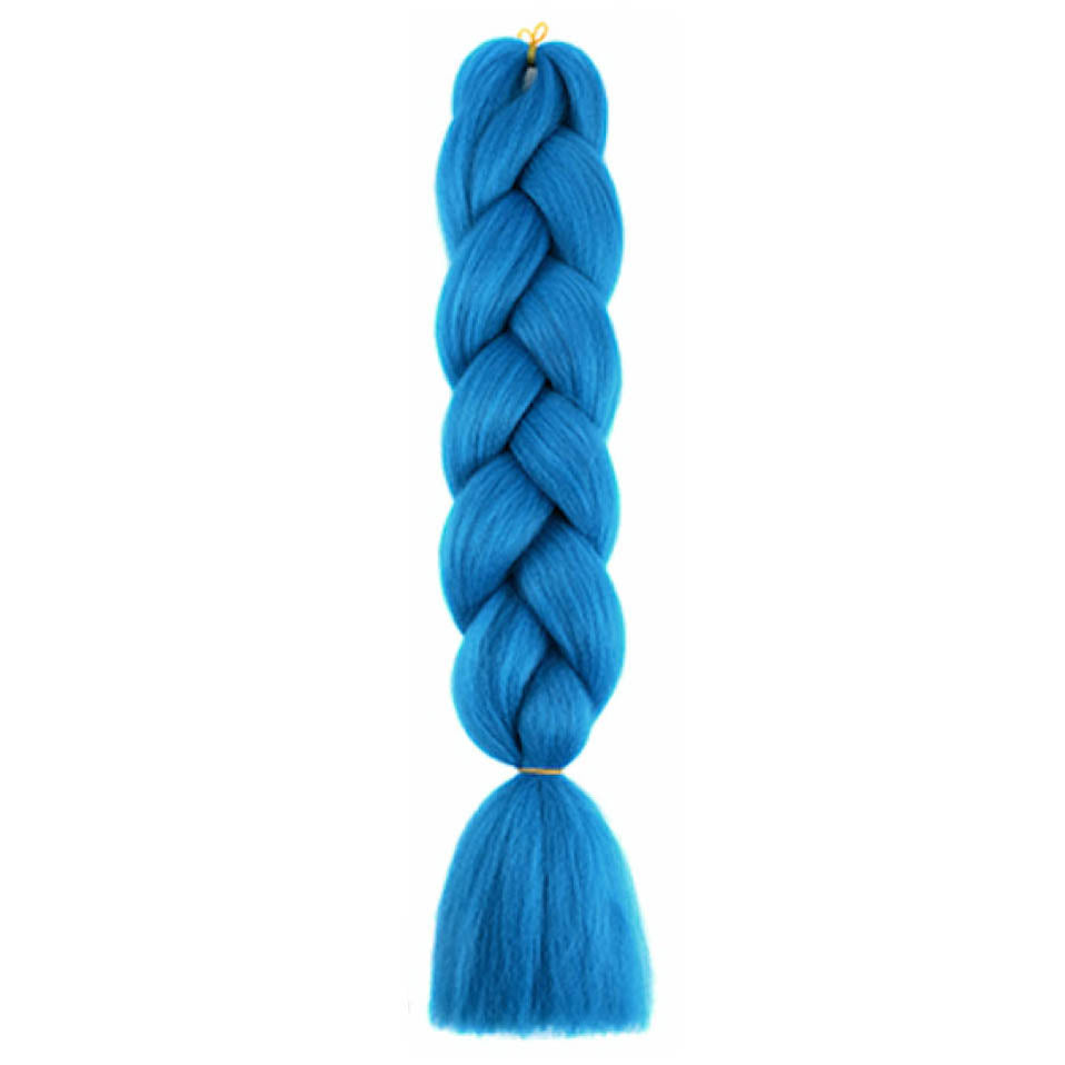 Kanekalon rovný mono braid - modrá