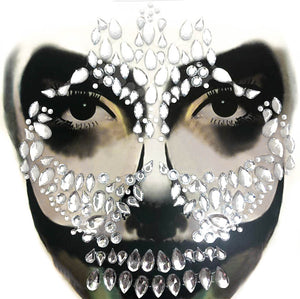 Halloween make-up Glitter Skull Diamond
