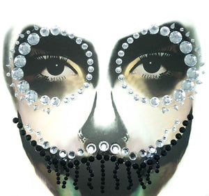 Halloween make-up Glitter Skull Pearl